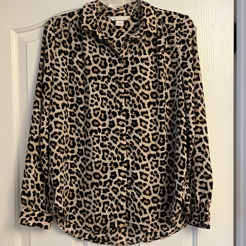 H&M Animal Print Blouse